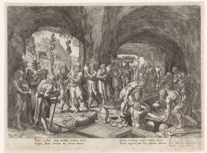Beerdigung von Adam von Johann Sadeler (I)