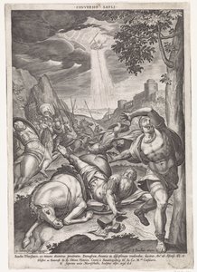 Bekehrung des Paulus (Conversio Savli) von Johann Sadeler (I)