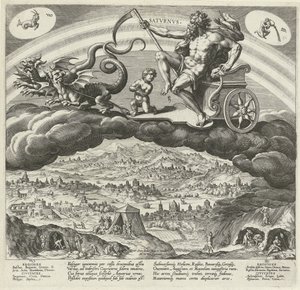 Der Planet Saturn und sein Einfluss auf die Welt von Johann Sadeler (I)