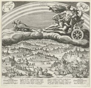 Der Planet Venus und sein Einfluss auf die Welt (Die sieben Planeten) von Johann Sadeler (I)