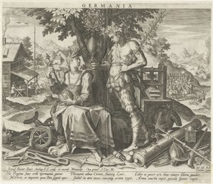 Deutschland mit Ceres und Bacchus von Johann Sadeler (I)