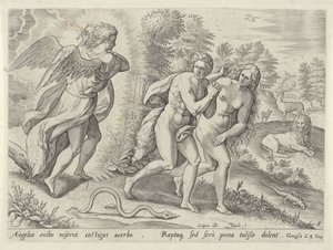 Vertreibung aus dem Paradies von Johann Sadeler (I)