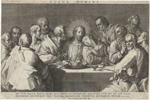 Das letzte Abendmahl von Johann Sadeler (I)