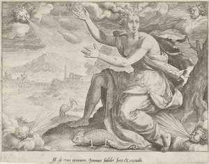 Luft (Serie: Die vier Elemente) von Johann Sadeler (I)