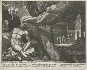 Nacht Die vier Teile des Tages (Serientitel) von Johann Sadeler (I)