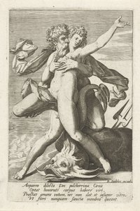 Neptun überrascht Caenis von Johann Sadeler (I)