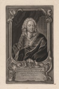 Johann Mattheson, graviert von Johann Jakob Haid (1704-67), um 1744 (Mezzotinto) von Johann Salomon Wahl