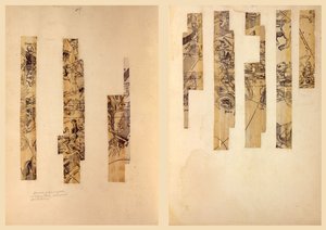 Fragmentarische Himmelsglobus-Segmente von Johann Schöner