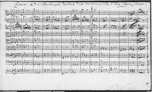 Partitur der Brandenburgischen Konzerte (BWV 1046-1081) von Johann Sebastian Bach (1685-1750) von Johann Sebastian Bach