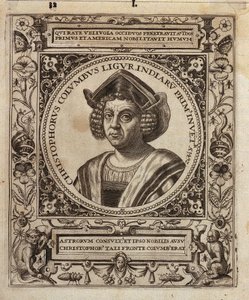 Porträt von Christoph Kolumbus von Johann Theodor de Bry