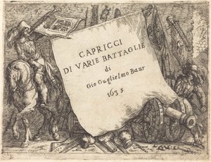 Capricci di varie battaglie Titelblatt