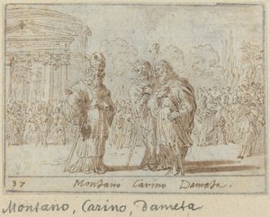 Montano, Carino und Dameta von Johann Wilhelm Baur