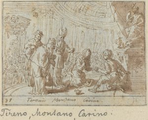 Tirenio, Montano und Carino von Johann Wilhelm Baur