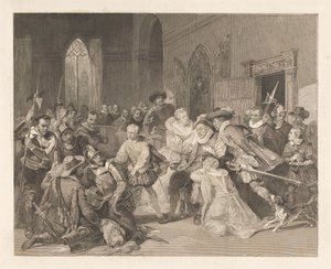 Attentat von Jean de Jauregui auf Prinz Wilhelm I., 18. März 1852 von Johann Wilhelm Kaiser (I)