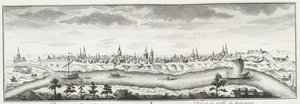Ansicht von Jenisseisk, ca. 1735 von Johann Wilhelm Lürsenius