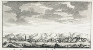 Ansicht der Festung Udinskoye, ca. 1735 von Johann Wilhelm Lürsenius