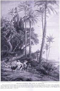 Abraham betritt das Land Palästina 2250 v. Chr. von Johann Wilhelm Schirmer