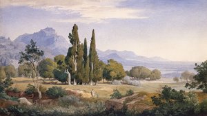 Eine arkadische Landschaft von Johann Wilhelm Schirmer