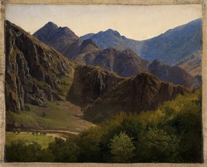 Bergketten bei Altenahr von Johann Wilhelm Schirmer