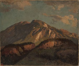 Bergkamm (wohl) in Graubünden von Johann Wilhelm Schirmer