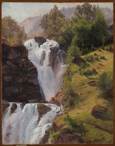 Der Reichenbachfall bei Meiringen von Johann Wilhelm Schirmer