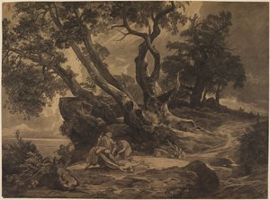 Der Überfall auf den Wanderer von Johann Wilhelm Schirmer