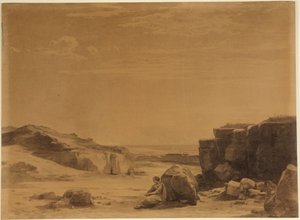 Hagar in der Wüste (1. Mose 21, 16) von Johann Wilhelm Schirmer