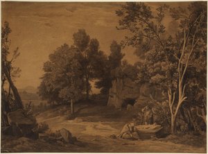 Klage um Sarahs Tod (1. Mose 23, 2) von Johann Wilhelm Schirmer
