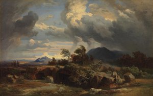 Stürmischer Abend von Johann Wilhelm Schirmer