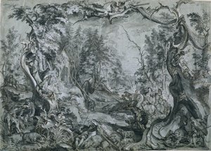 Heiliger Deicolus und der Eber, 1747-1748