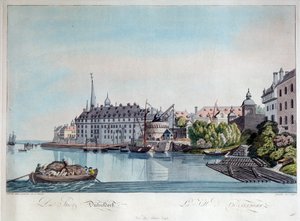 Ansicht von Düsseldorf vor der französischen Bombardierung am 6. Oktober 1794, 1798 von Johann Ziegler