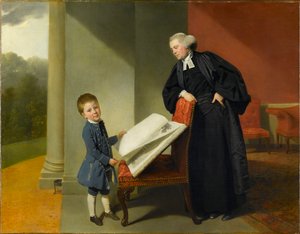 Reverend Randall Burroughes und sein Sohn Ellis von Johann Zoffani