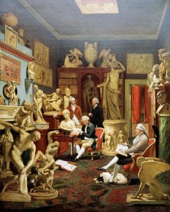 Charles Townley in seiner Skulpturengalerie, Park Street, London 1782, Gemälde von Johann Zoffany (1733-1810) von Johann Zoffany