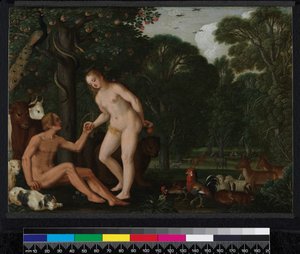 Adam und Eva im Paradies, 1629 von Johann or Hans Konig