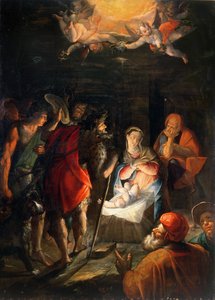 Anbetung der Hirten von Johann or Hans von Aachen