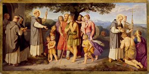 Die Predigt des Heiligen Bonifazius unter den Friesen von Johann von Schraudolph