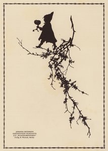 Silhouette eines Elfen von Johanna Beckmann