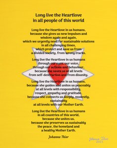 Long live the Heartlove in all people of this world - Version 1 von Johanna Thier