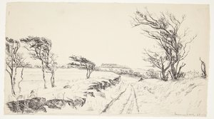 Landschaft Breininggaard von Johanne Krebs