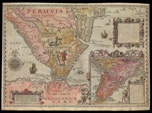 Die Südspitze von Peru, Südamerika, ca. 1590 von Johannes Baptista van the Younger Doetechum