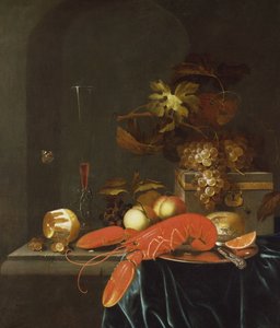 Stillleben mit Früchten und einem Hummer von Johannes Borman