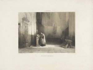 Hubert Duifhuis liest in einer Kirche