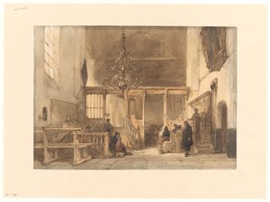 Innenraum einer Kirche in Utrecht von Johannes Bosboom