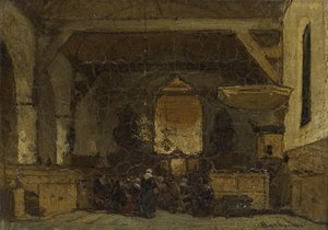 Innenraum der Kirche in Maasland