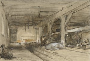 Stallinterieur von Johannes Bosboom