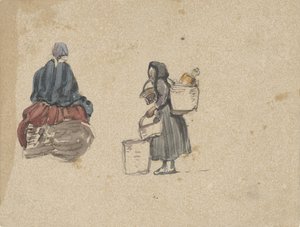 Zwei Studien von Fischerfrauen