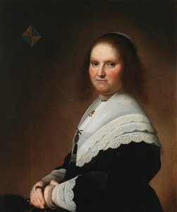 Porträt von Anna van Schoonhoven, 1645 von Johannes Cornelisz. Verspronck