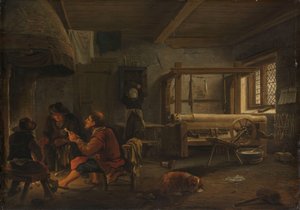 Eine Weberwerkstatt von Johannes Dircksz. van Oudenrogge