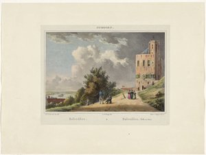 Ansicht des Belvédère in Nijmegen von Johannes Franciscus Christ