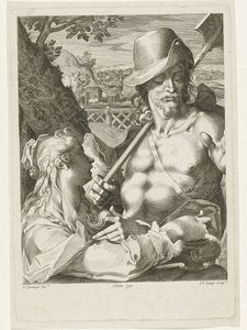 Christus erscheint als Gärtner zu Maria Magdalena von Johannes Fredericus Lange